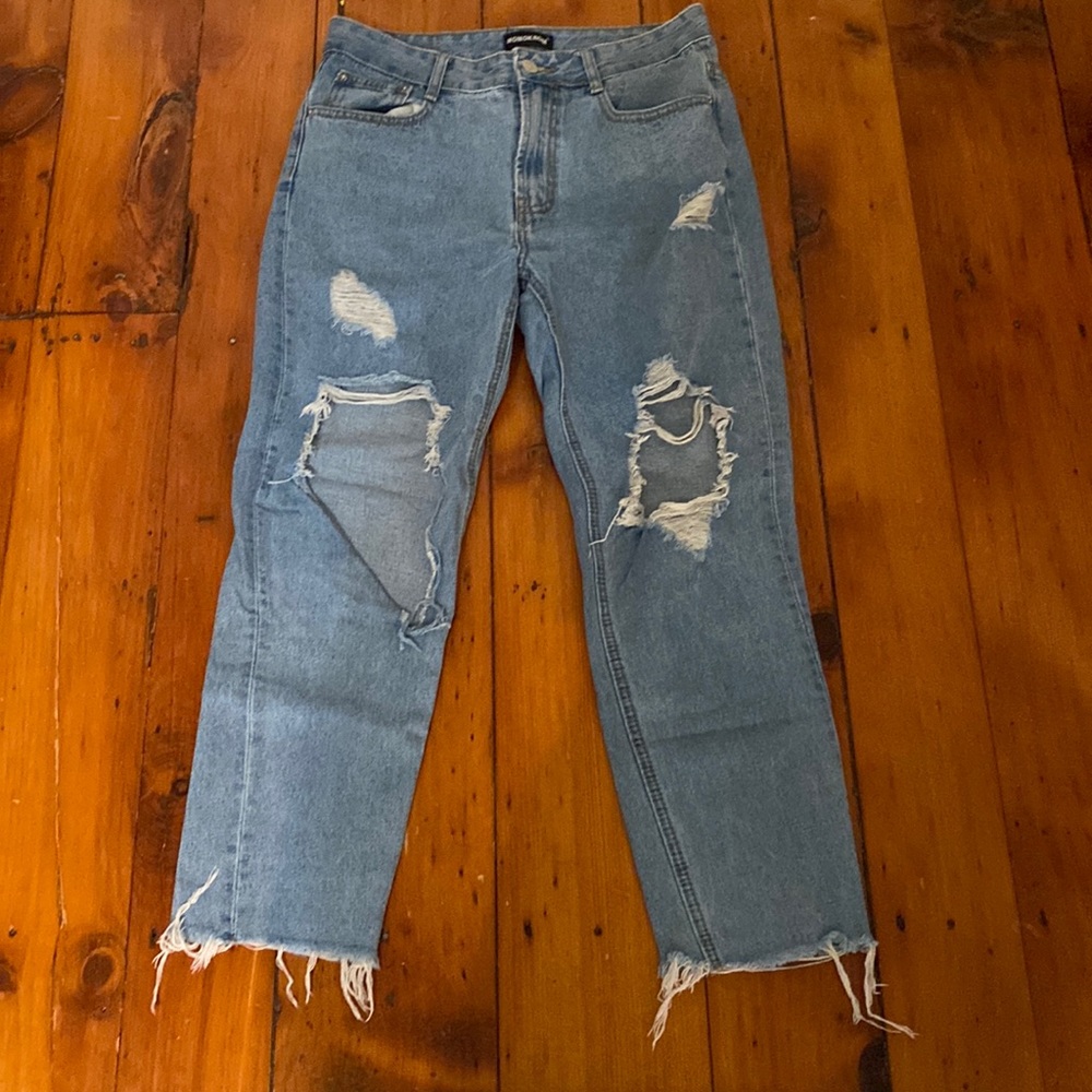 Urban Outfitters Distressed Straight Leg Jeans